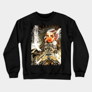 Cyber Art Deco space Crewneck Sweatshirt